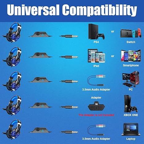 BENGOO G9000 Auriculares de diadema estéreo para juegos