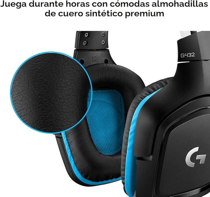 Logitech G432 Auriculares con Cable para Juegos