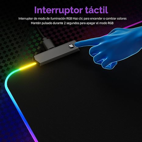 Mousepad XL RGB Gamer 900x400mm