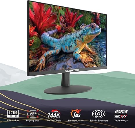 Sceptre E225W-FW144 Monitor Gaming 22" FHD 144Hz